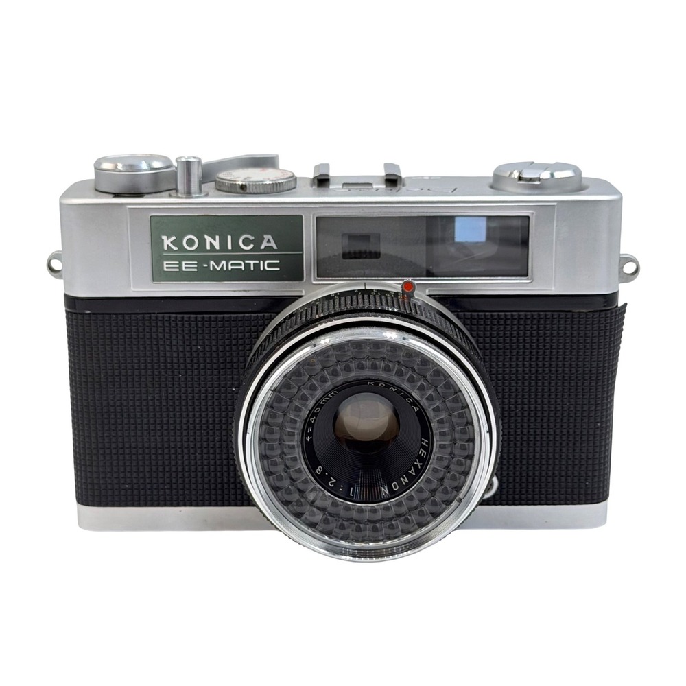 Konica EE-Matic Deluxe 35mm Film Rangefinder Camera Hexanon 40mm f2.8 Lens